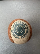 Vintage 1980s Leather Hacky Sack Official Footbag Hand Made 2-Panel 4151994