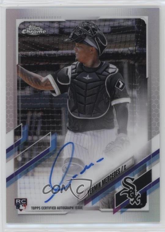 2021 Topps Chrome Rookie Auto Refractor /499 Yermin Mercedes #RA-YM Auto 3ij