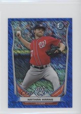 2014 Bowman Scout Top 5 Prospects Mini Chrome Refractors Blue Nathan Karns 0l2