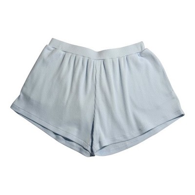 Crewcuts Girls Light Blue Vintage Ribbed Knit Lounge Shorts Size 10 Comfy NWT