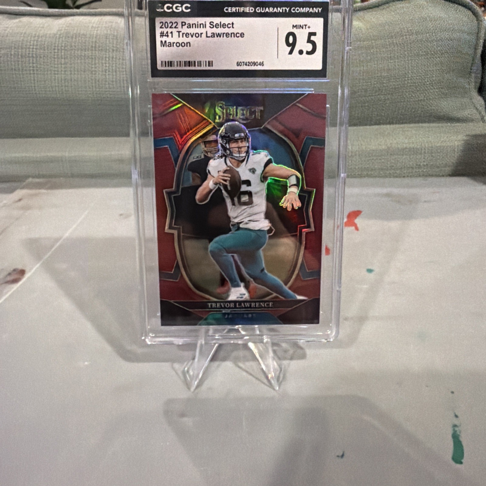 TREVOR LAWRENCE 2022 SELECT CONCOURSE MAROON PRIZM JAGUARS /149 pop 1 no higher