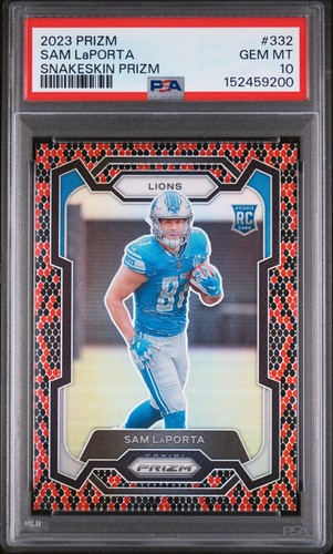 Sam LaPorta [Snakeskin] #332 2023 Panini Prizm card