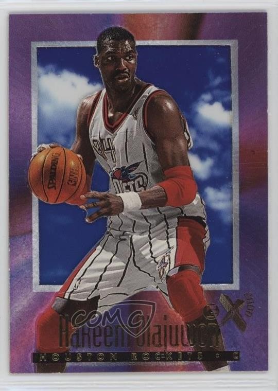 1996-97 Skybox E-X2000 Hakeem Olajuwon #25 HOF 05ri