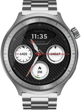 MOTOROLA moto watch Smartwatch  Matte Silver band Strap, Free Size 