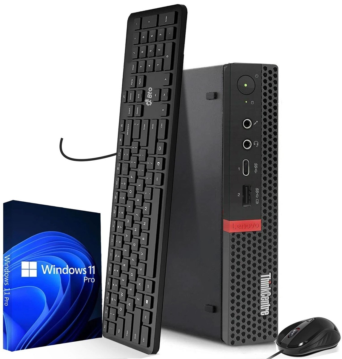 Lenovo Tiny Desktop PC Intel i5-8th 32GB RAM 2TB SSD Built-in WiFi