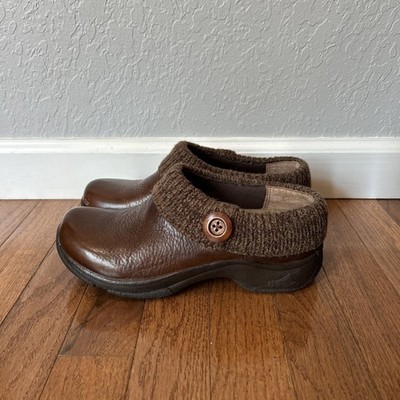 Dansko Kenzie Clogs Slip On Shoes EU 37 Women s Size 7 Brown