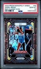 2024 Panini Prizm Monopoly WNBA Angel Reese  Prizm (RC)- Red Classic Icon PSA 10