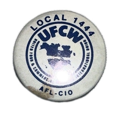#ad #ad UFCW Local 1444 Union Pin AFL CIO United Food amp; Commercial Workers Vintage $11.99