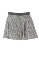 ✅ H&M Faltenrock Rock für Damen Gr. 36, S grau aus Baumwolle ✅