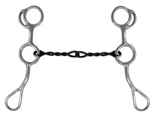 Showman Stainless Steel Junior Cowhorse Bit w/ Chain Mouth