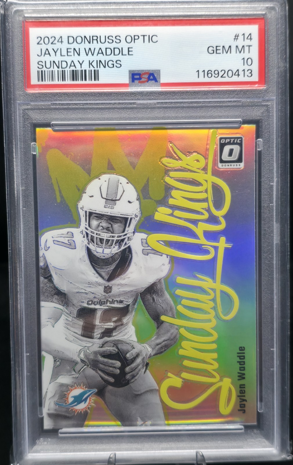 2024 Panini Donruss Optic - Sunday Kings Jaylen Waddle #14