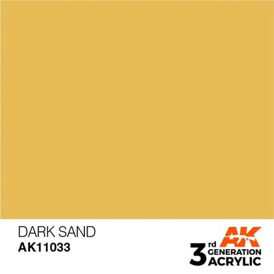 AK Interactive 3rd Gen Acrylic AK11033 Dark Sand 17ml