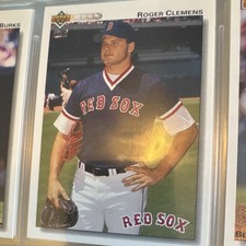 Upper Deck Roger Clemens Boston Red Sox MLB Baseball Card #545 1992