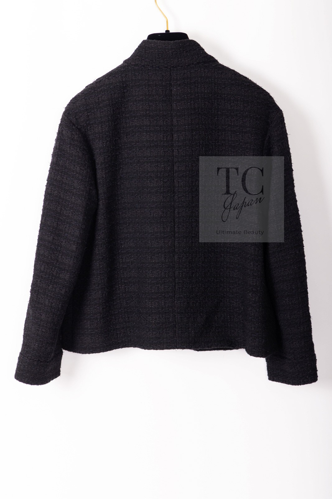 CHANEL 21C 2021 Black Bow CC Logo Buttons Tweed Jacket Skirt Suit 38 US6 thumbnail 6