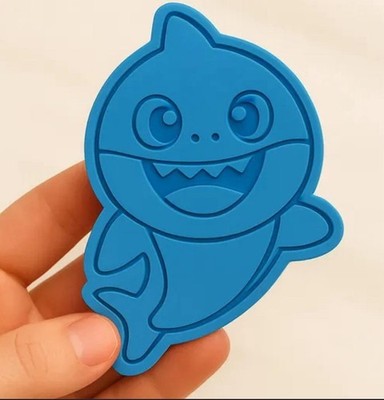 Baby Shark Cookie Cutter  3D Printed Cartoon Shark | Kids Party | 4 