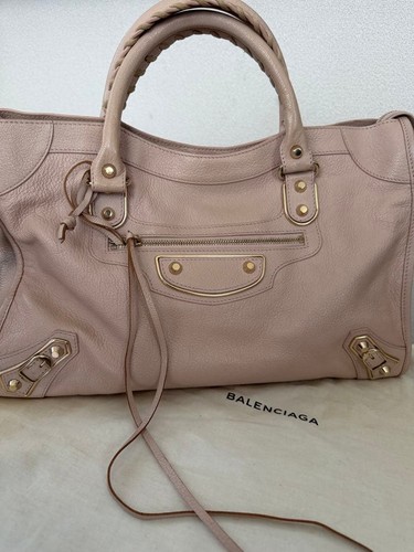 Balenciaga Classic Metallic Edge City Pink Gold Hardware 180570