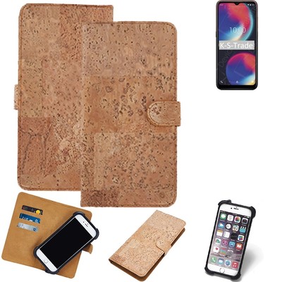 FÜR Wiko View 4 HÜLLE TASCHE KORK CORK ETTUI SCHUTZ COVER