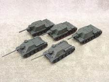 15mm WW2 Russian Soviet Tank Destroyrs x5 Painted Flames War Battlefront 42048