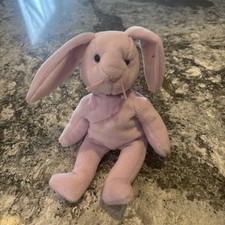 TY Beanie Baby - FLOPPITY the Purple Bunny 8.5 inch Stuffed Animal Toy