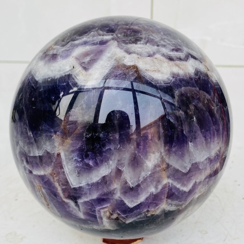 Natural Dream Amethyst Quartz Crystal Sphere Ball Healing 4240g - Picture 16 of 16