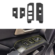 Inner Window Lift Cover Trim Panel Decor Bezel Fits For 4Runner 2025 2026 Black