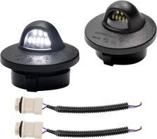 LED License Plate Light with Socket Wiring Harness Plugs Compatible with F150 19