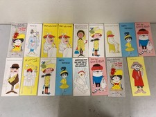 Lot of Unused Vintage Punchline Funny Friendship Cards Symbol-Minded Man