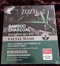 Zozu Bamboo Charcoal Blackhead Suit 10x Antioxidant Skin Care Sealed BONUS MASK 