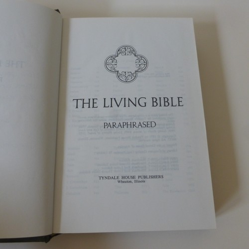 The Living Bible Paraphrased Hardcover Inscribed 1971 - Picture 4 of 18