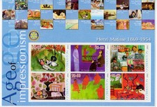 Uzbekistan 2002 AGE OF IMPRESSIONISM HENRI MATISSE 1869-1954 Sheet (6) MNH