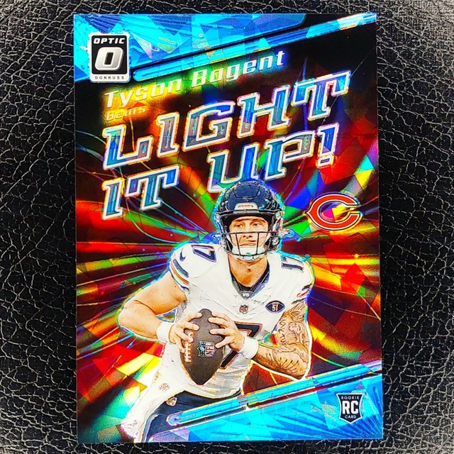 TYSON BAGENT /15 Rookie Light It Up Ice 2023 Donruss Optic NFL Football Card
