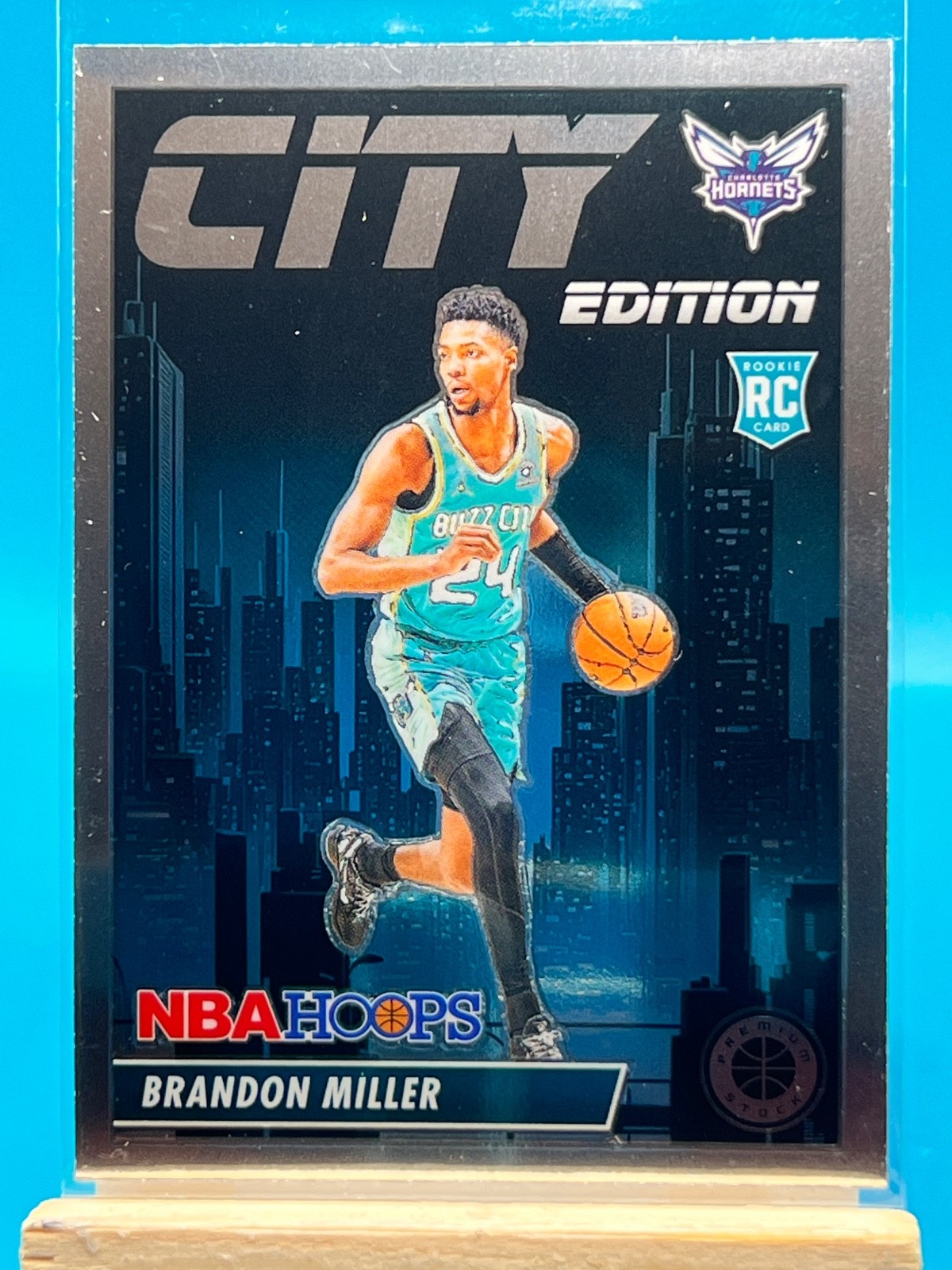 2023-24 Panini Nba Hoops Premium Stock - City Edition Brandon Miller #12 (RC)