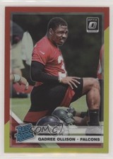 2019 Panini Donruss Optic Rated Rookie Red & Yellow Prizm Qadree Ollison ut4