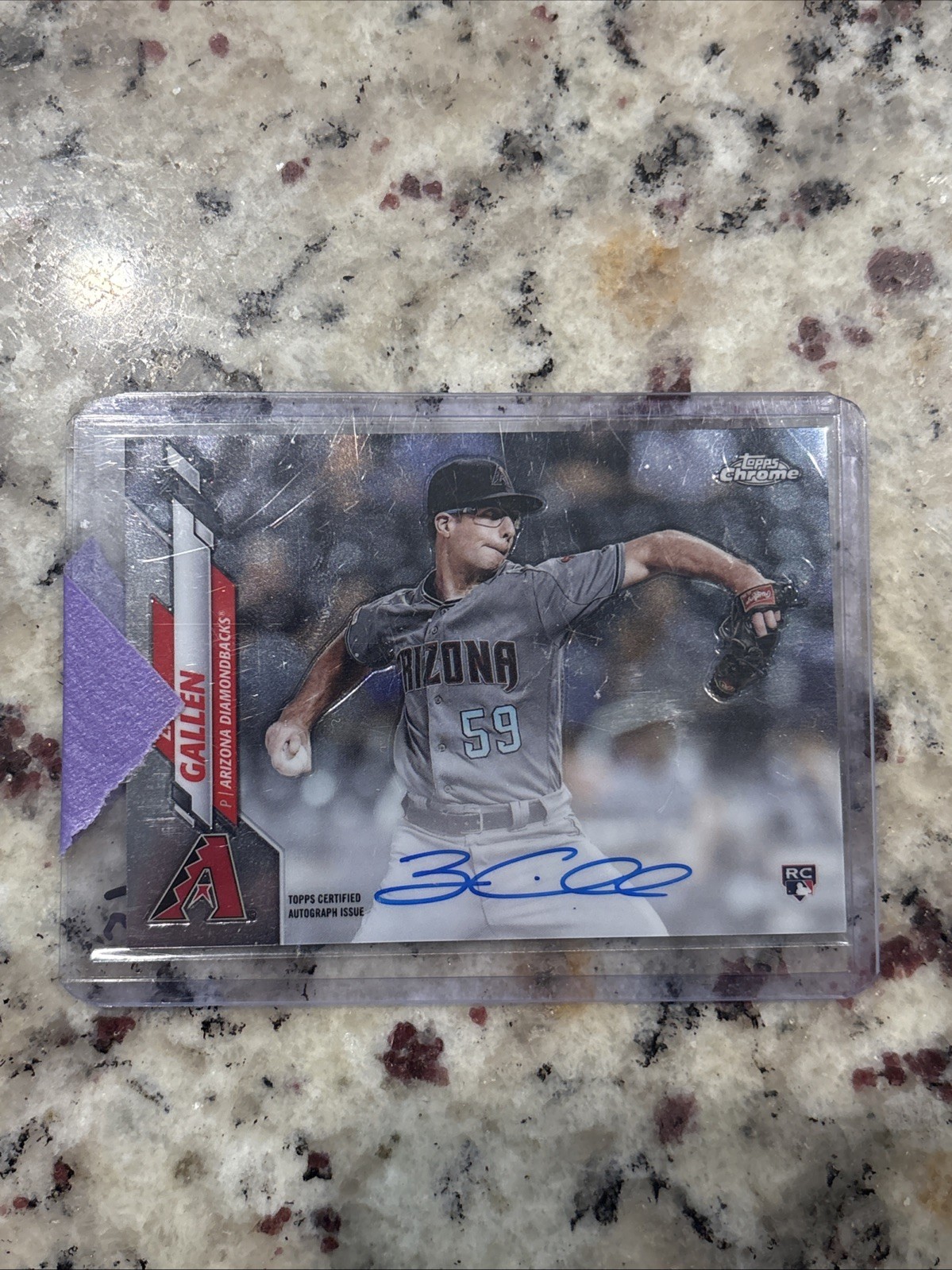 2020 Topps Chrome - Rookie Autographs Zac Gallen #RA-ZG (AU, RC)