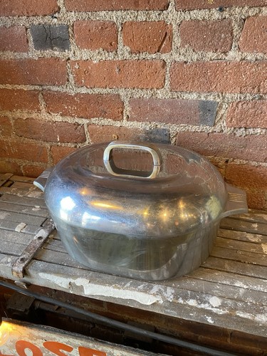 Vintage Wagner Ware Magnalite 4265P großer Bräter Dutch Oven mit Deckel Untersetzer 8 Quart - Bild 2 von 17