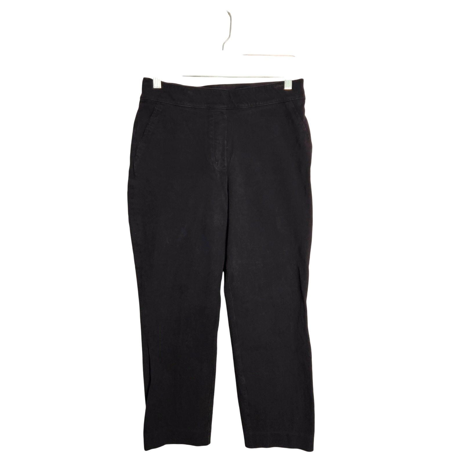 Spanx  Dark Navy Blue On The Go Cropped Slim Straight Pants S Petite Classic