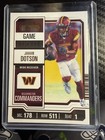 2023 Panini Contenders - Jahan Dotson #99 Bronze Game Ticket