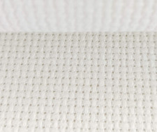 KCS 16CT Counted Cotton Cross Stitch Aida Cloth Fabric White, 19" X 28"
