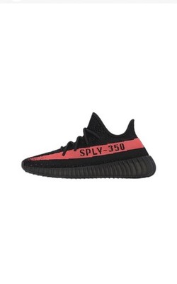 Adidas Yeezy Boost 350 V2 CORE BLACK RED BY9612-2022 Size 9