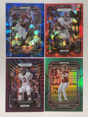 Alabama Crimson Tide Football Lot # 5-# D- / -Rookies-RC-Parallels-Inserts- Bama