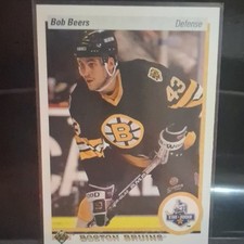 Upper Deck 1990-91 Bob Beers Boston Bruins Star Rookie Rookie Card #125 NHL. rookie card picture