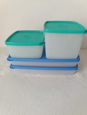 Tupperware Gefrierbehälter 2x 600 ml flach  1x  400 ml 1x 800 ml Retro RAR NEU