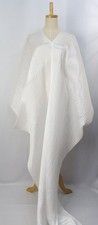 NWT PLEATS PLEASE Madame-T White Cape Shawl Poncho ISSEY MIYAKE 286 9908