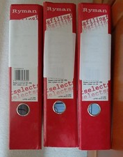 3 x Ryman Lever Arch Files A4 Large 6cm wide JOB LOT PACK OF x 3, gently used