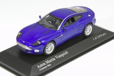 MINICHAMPS 1:43 aston Martin Vanquish 2002 Blue Used 400137225