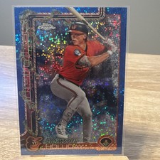 Jackson Holliday /199 Blue Sparkle  - 2025 Topps Holiday Chrome #HC188 Orioles