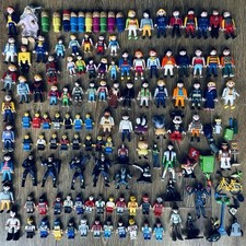 120 Vintage Toys Miniature Toy Bundle 120 Pcs Playmobil Geobra 1990 Lego etc.