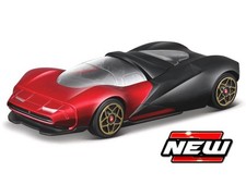 MODELLINO AUTO STATICO BURAGO ANTA SPORTIVA 2024 ROSSO NERO SCALA 1:43