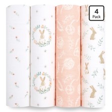 aden  anais Essentials Muslin Swaddle Blankets for Baby Girls and Boys, Newborn
