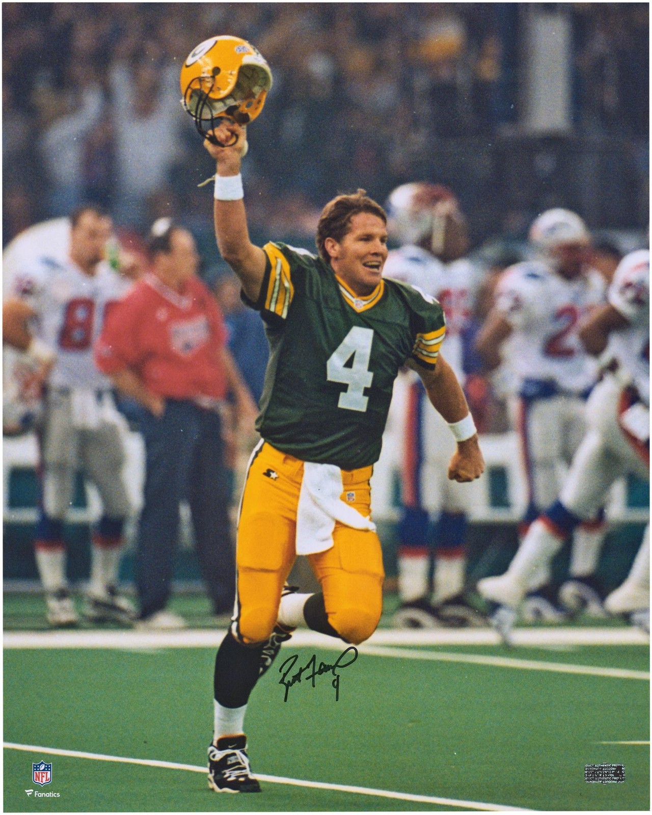 Brett Favre Autographed Signed Green Bay Packers 16" x 20" Super Bowl XXXI Celebration Photo 